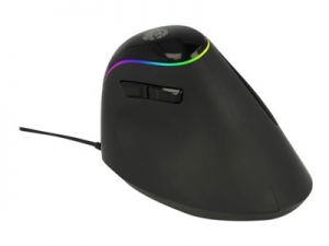 DELOCK, Ergonomic USB Mouse vertical - RGB Illum