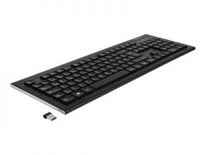 DELOCK, USB Keyboard 2.4 GHz wireless black Wat