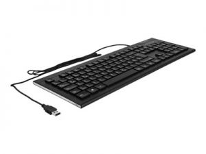 DELOCK, USB Keyboard wired 1.5 m black Water-Dr