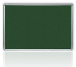 Filcová zelená tabule v hliníkovém rámu 120x90 cm