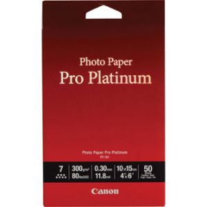 CANON fotopapír PT-101 Photo Paper PRO Platinum - 10x15cm (4x6inch) - 300g/m2 - 50 listů -