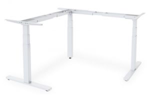 DIGITUS Electric height-adjustable sitting/standing desk frame, 90° angle-shaped (L-shaped