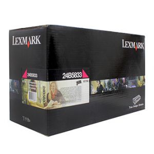 LEXMARK originální toner 24B5833, magenta, 18000str., return, extra high capacity, LEXMARK