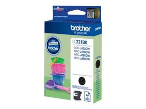 BROTHER LC-221BK - Černá - originál - inkoustová cartridge - pro BROTHER DCP-J562DW, MFC-J