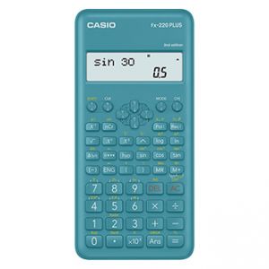 Casio Kalkulačka FX 220 PLUS 2E CASIO, modrá, školní