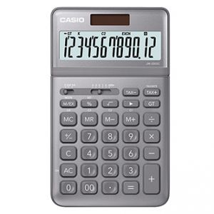 Casio Kalkulačka JW 200 SC GY, šedá, stolní, dvanáctimístná