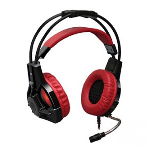 DEFENDER Lester, herní sluchátka s mikrofonem, ovládání hlasitosti, černo-červená, 2.0, 2x
