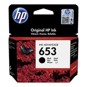HP originální ink 3YM75AE, HP 653, black, HP