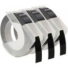 Kompatibilní páska s DYMO 3D S0847730 3ks Do tiskárny OMEGA bílí tisk/černý podklad 3m/9mm