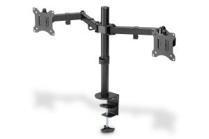 Digitus držák na dva monitory 15-32 ", 2x 8 kg (max.), Černé