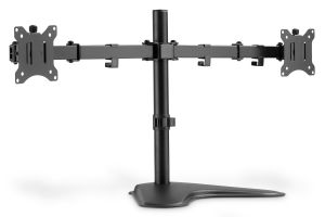 Digitus Univerální stojan pro dva monitory 15-32 ", 2x 8 kg (max.), Černá