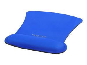 DELOCK, Ergonomic Mouse pad with Wrist Rest blue