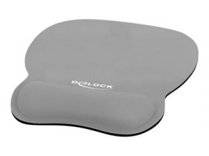 DELOCK, Ergonomic Mouse pad with Wrist Rest grey