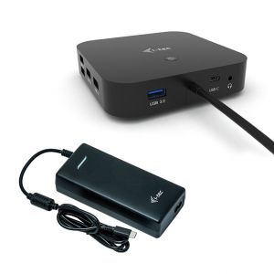i-tec USB-C Dual Display Docking Station s Power Delivery 100W + i-tec Universal Charger 1
