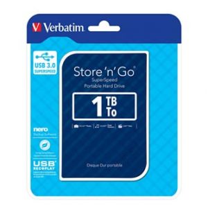 VERBATIM externí pevný disk, Store ´n´ Go, 2.5", 1TB, USB 3.0, 53200, modrá