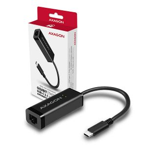 AXAGON ADE-SRC, USB3.1 Type-C - externí Gigabit Ethernet adapter, auto install