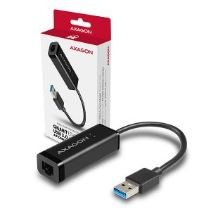 AXAGON ADE-SR, USB3.0 Type-A - externí Gigabit Ethernet adapter, auto install