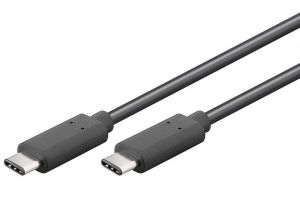 PREMIUMCORD USB-C/male - USB-C/male, černý, 1m