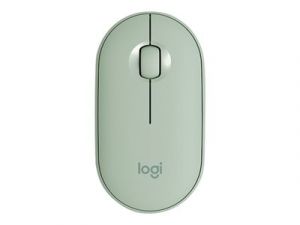 Logitech Pebble M350 - Myš - optický - 3 tlačítka - bezdrátový - Bluetooth, 2.4 GHz - bezd
