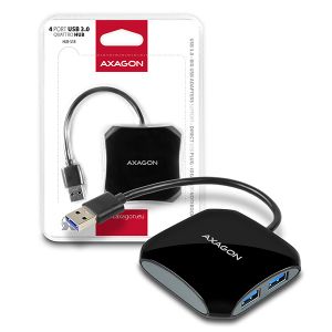AXAGON 4x USB3.0 QUATTRO hub, 16cm kabel