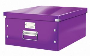 Univerzální krabice Leitz Click&Store, velikost L (A3), purpurová