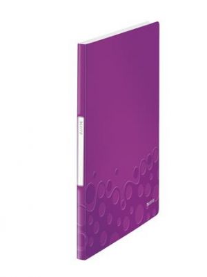 Katalogová kniha Leitz WOW, PP, 20 kapes, purpurová