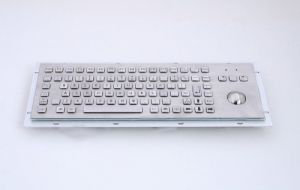KB005 - Průmyslová nerezová klávesnice s trackballem do zástavby, CZ, USB, IP65