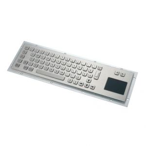 KB001T - Průmyslová nerezová klávesnice s touchpadem do zástavby, CZ, USB, IP65