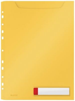 Desky velkokapacitní Leitz Cosy A4, neprůhledný PP, 3 ks, teplá žlutá