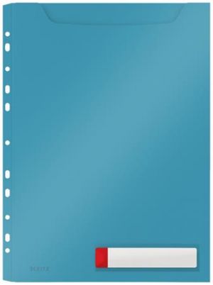 Desky velkokapacitní Leitz Cosy A4, neprůhledný PP, 3 ks, klidná modrá