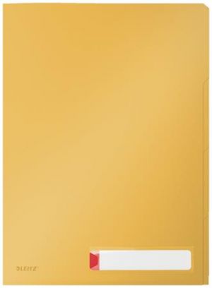 Třídící desky Leitz Cosy A4, neprůhledný PP, 3 ks, teplá žlutá