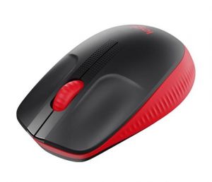 Logitech myš Wireless Mouse M190 - optická, 3 tlačítka, 1000dpi, červená
