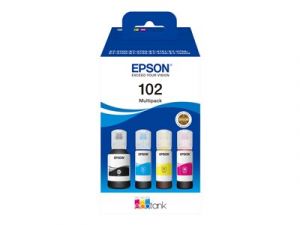 Epson 102 Multipack , 4-balení , pro EcoTank ET-15000, 2750, 2751, 2756, 2850, 2851, 2856