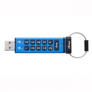 Kingston USB flash disk, USB 3.0 (3.2 Gen 1), 4GB, Data Traveler 2000, modrý, DT2000/4GB,
