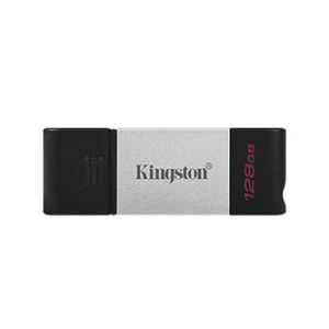 Kingston USB flash disk, USB 3.0 (3.2 Gen 1), 128GB, DataTraveler 80, černý, DT80/128GB, U