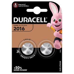 Baterie lithiová, CR2016, Duracell, blistr, 2-pack, 42441