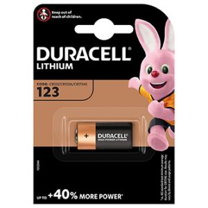 Baterie lithiová, CR123A, Duracell, blistr, 1-pack, 42451