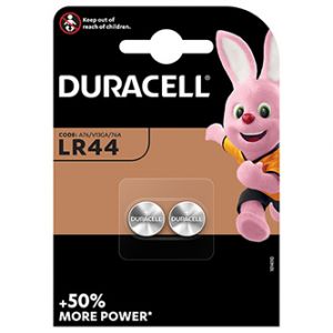Baterie alkalická, LR44, Duracell, blistr, 2-pack, 42461
