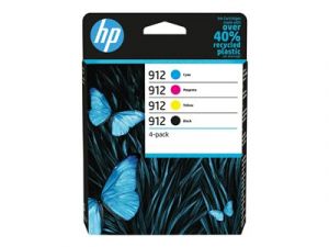 HP 912 CMYK Cartridge 4-Pack, HP 912 CMYK Cartridge 4-Pack