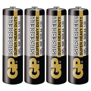 Baterie zinkouhlíková, AA, 1.5V, GP, fólie, 4-pack, Supercell