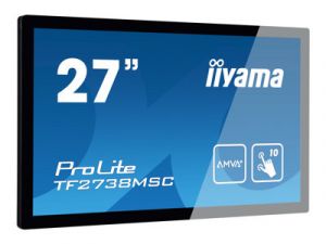 27" iiyama TF2738MSC-B2: IPS, FullHD, capacitive, 10P, 500cd/m2, DP, HDMI, DVI, 16/7, IP1X