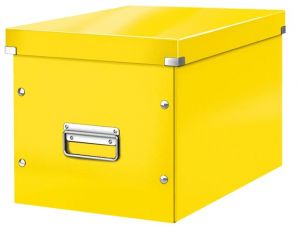 Čtvercová krabice Leitz Click&Store, velikost L (A4), žlutá