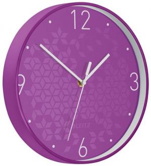 Nástěnné hodiny WOW fialová