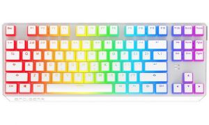 SPC Gear klávesnice GK630K Onyx white Tournament  / mechanická / Kailh Blue / RGB / kompak