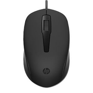 HP myš 150 1600DPI, optická, 3tl., 1 kolečko, drátová USB-A, černá, 1 ks Windows 7,8,10, M