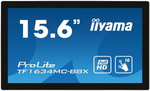 15,6" iiyama TF1634MC-B8X: IPS, FullHD, capacitive, 10P, 450cd/m2, VGA, DP, HDMI, IP65, če