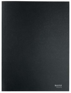 Ekologické tříchlopňové kartonové desky Leitz RECYCLE, A4, černá