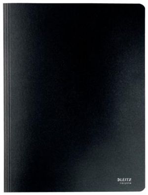 Ekologické kartonové desky s rychlovazačem Leitz RECYCLE, A4, černá - Kapacita 250 listů A