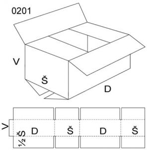 Klopová krabice, velikost 4, FEVCO 0201, 370 x 220 x 270 mm