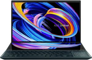 ASUS ZenBook Pro Duo 15 OLED  - 15,6"/I7-10870H/16GB/1TB/RTX3070/W10Pro (Blue/Alu) +3Y PIC